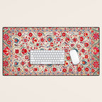 Bokhara  Antique Uzbek Suzani Embroidery Print Desk Mat Gallery Image 1