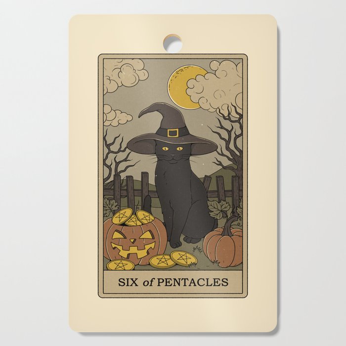 Six of Pentacles Cutting Board Gallery Image 1