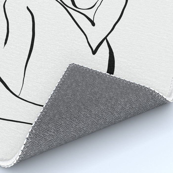 Female Figure Line Art Rug Gallery Image 4