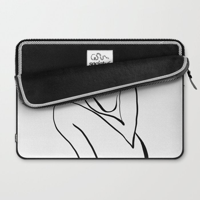 Female Figure Line Art Laptop Sleeve Gallery Image 2