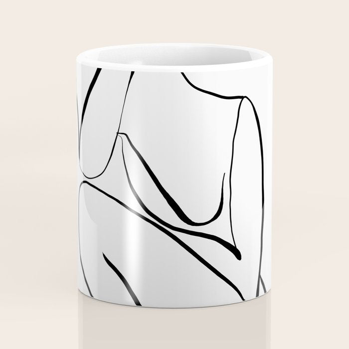Female Figure Line Art Coffee Mug Gallery Image 4