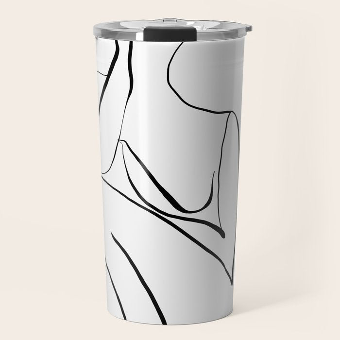 Female Figure Line Art Travel Mug Gallery Image 1