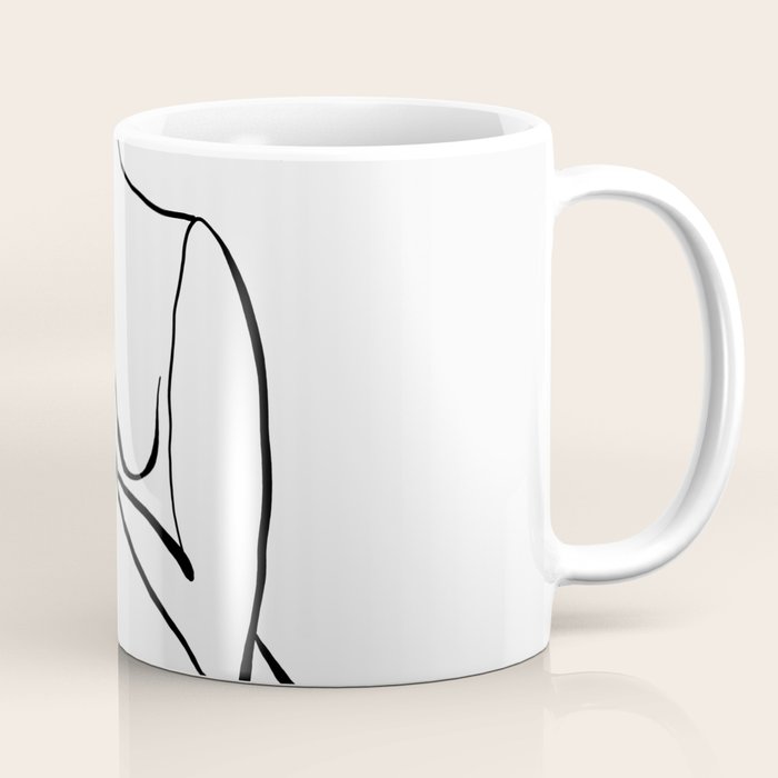 Female Figure Line Art Coffee Mug Gallery Image 1