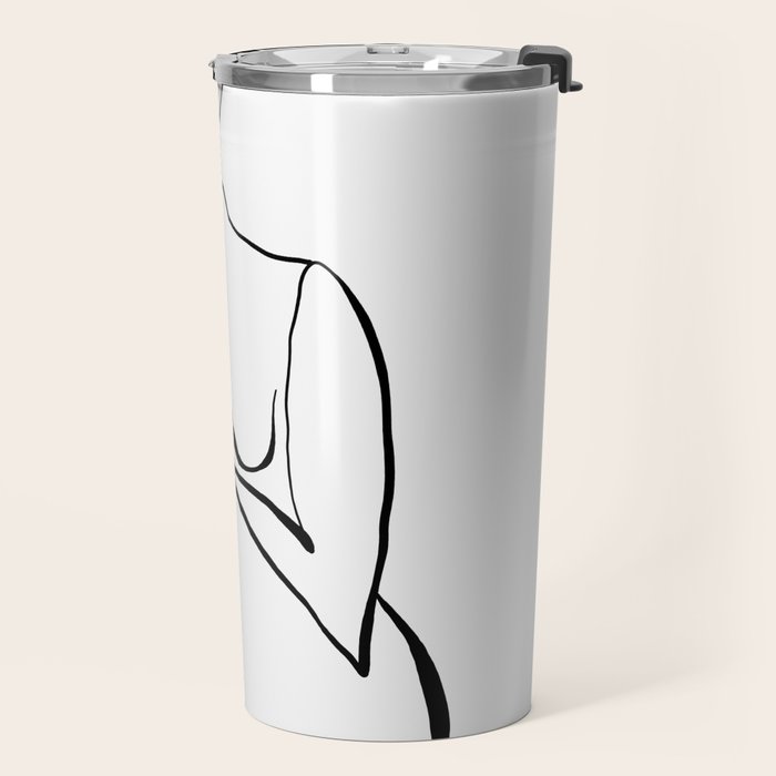 Female Figure Line Art Travel Mug Gallery Image 2