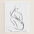 Female Figure Line Art Jigsaw Puzzle Gallery Image 1