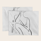 Female Figure Line Art Placemat Gallery Image 1