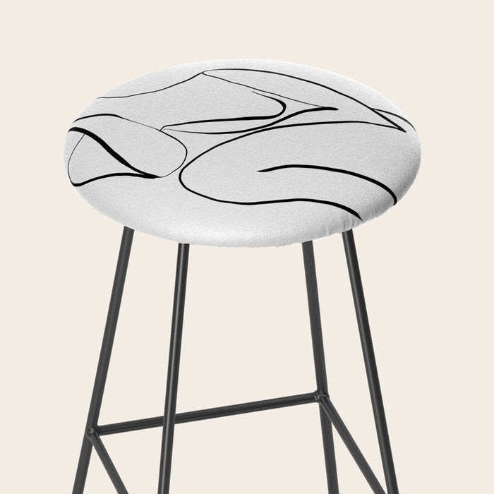 Female Figure Line Art Stool Gallery Image 2