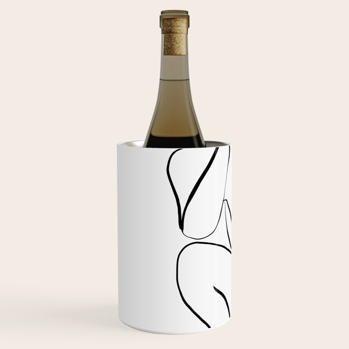 Female Figure Line Art Wine Chiller Gallery Image 2