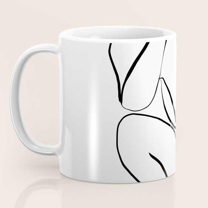 Female Figure Line Art Coffee Mug Gallery Image 3