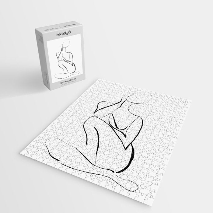 Female Figure Line Art Jigsaw Puzzle Gallery Image 2