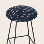 Mudcloth Distress Denim Stool Gallery Image 2