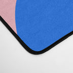 Copacetic Retro Abstract Pattern Pink Orange-Red Bright Blue Desk Mat Gallery Image 4