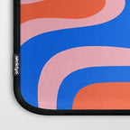 Copacetic Retro Abstract Pattern Pink Orange-Red Bright Blue Laptop Sleeve Gallery Image 3