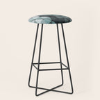 Triangles Teal Gray Stool Gallery Image 1