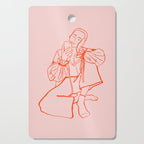 MIRROR SELFIE PINK Cutting Board Gallery Image 1