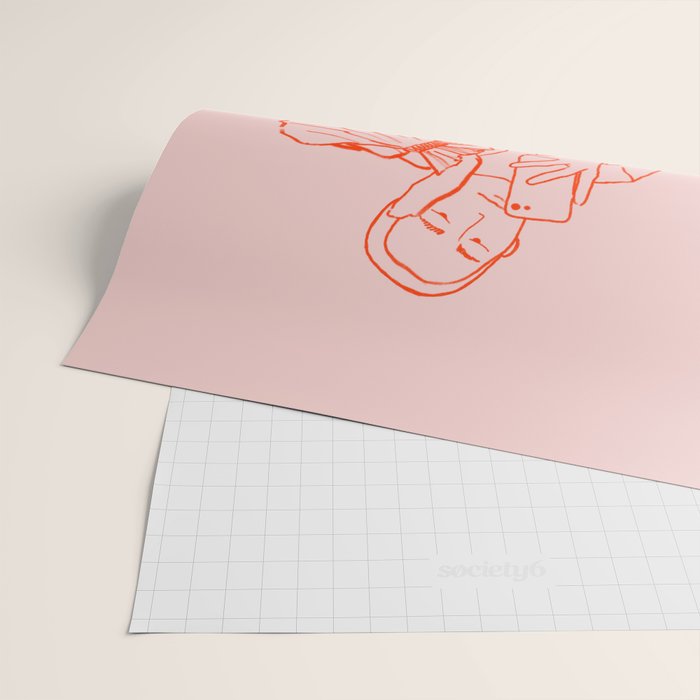 MIRROR SELFIE PINK Wrapping Paper Gallery Image 2