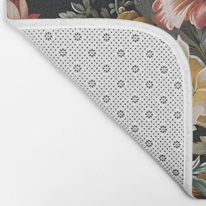Countryside Bloom Ethereal Dark Floral Bath Mat Gallery Image 2