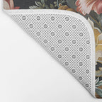 Countryside Bloom Ethereal Dark Floral Bath Mat Gallery Image 2