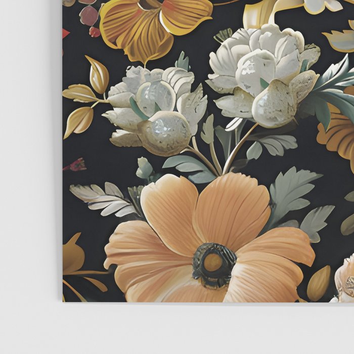Countryside Bloom Ethereal Dark Floral Poster Gallery Image 3