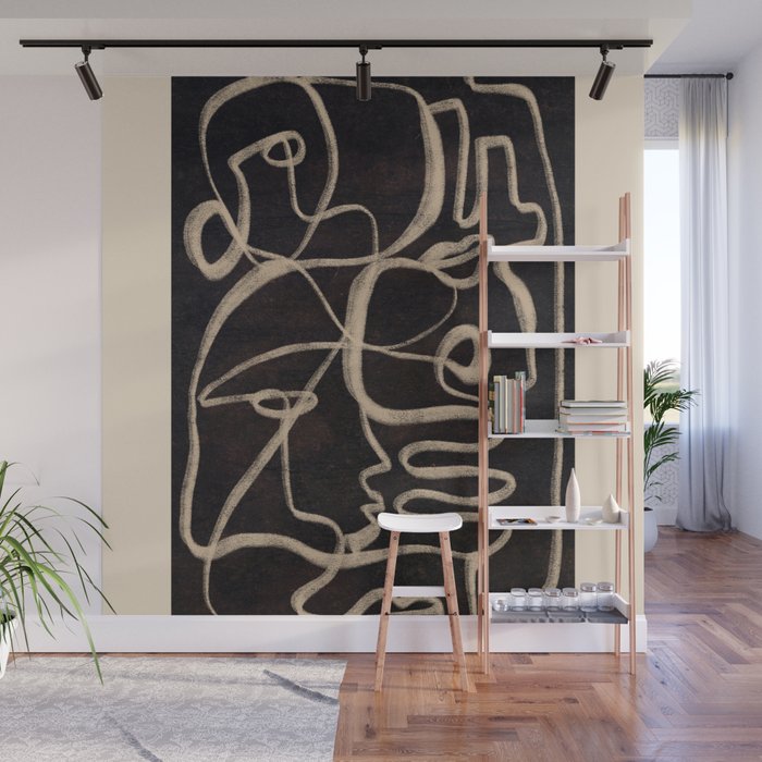 Abstract line art 206 Wall Mural Gallery Image 1