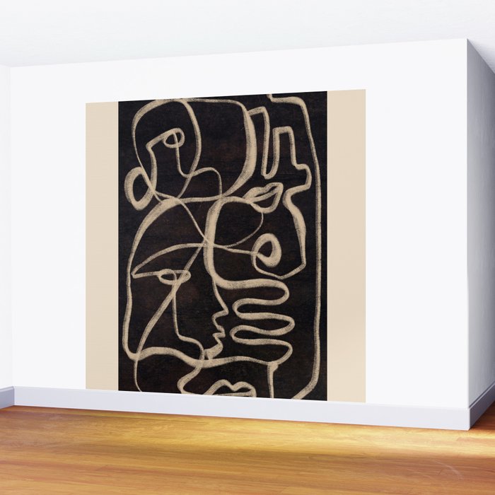 Abstract line art 206 Wall Mural Gallery Image 2