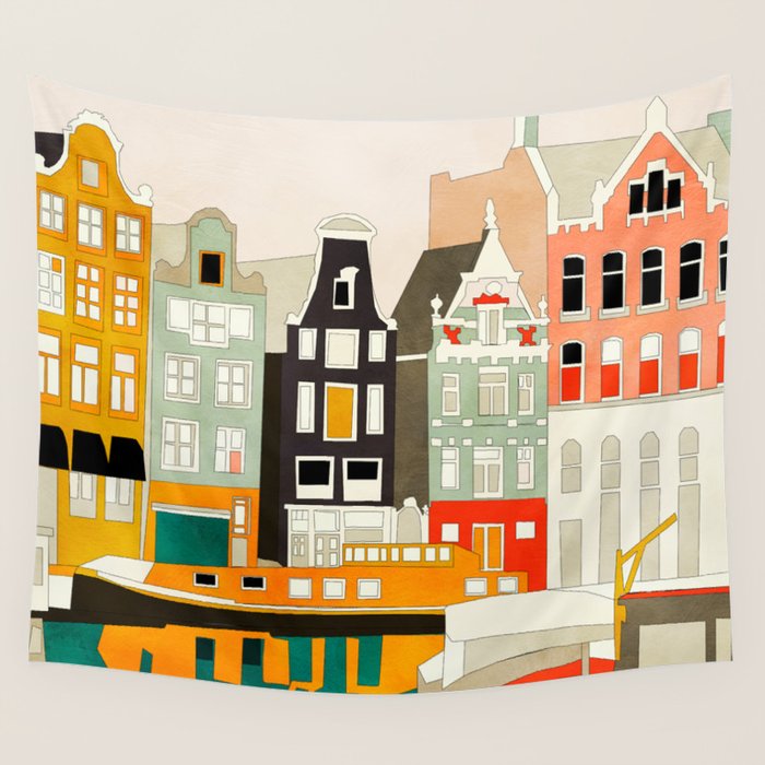 Amsterdam Wall Tapestry Gallery Image 4