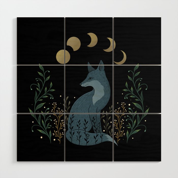 Fox on the Hill Wood Wall Art Gallery Image 1