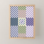 Bold colors block grid C Mini Art Print Gallery Image 1