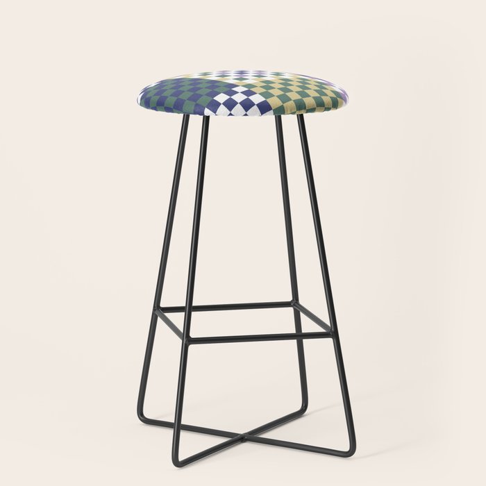 Bold colors block grid C Stool Gallery Image 1