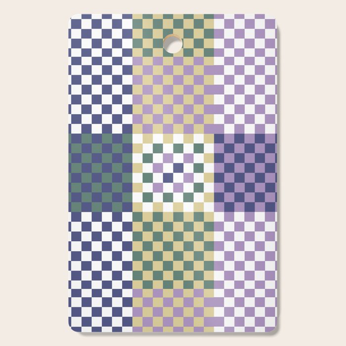 Bold colors block grid C Cutting Board Gallery Image 1