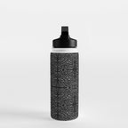 Celestial Stars Art, Black and White, Boho Wall Art Water Bottle Gallery Image 3