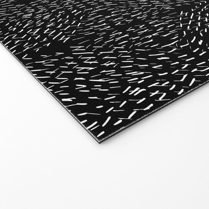 Celestial Stars Art, Black and White, Boho Wall Art Welcome Mat Gallery Image 2
