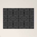 Celestial Stars Art, Black and White, Boho Wall Art Welcome Mat Gallery Image 1