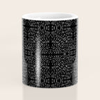 Celestial Stars Art, Black and White, Boho Wall Art Coffee Mug Gallery Image 4