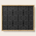 Celestial Stars Art, Black and White, Boho Wall Art Serving Tray Gallery Image 1