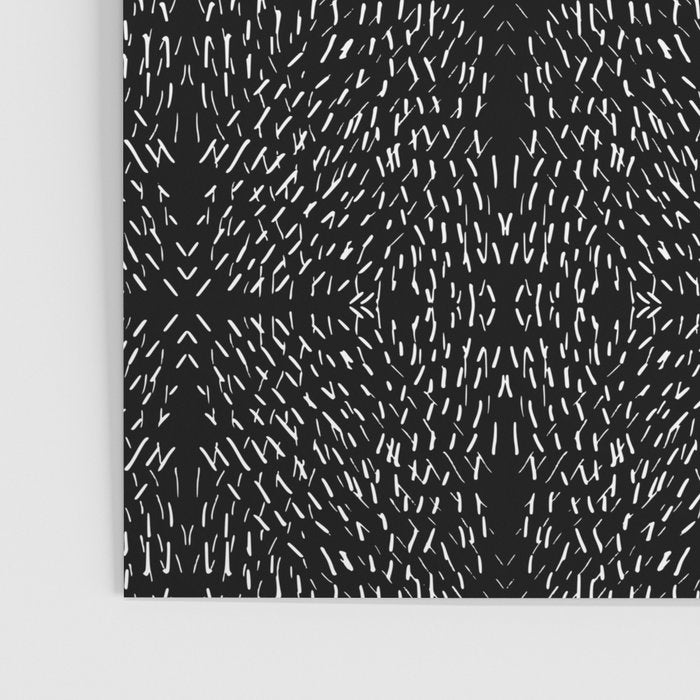 Celestial Stars Art, Black and White, Boho Wall Art Poster Gallery Image 3