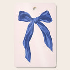 Blue realistic bow  Cutting Board Gallery Image 1