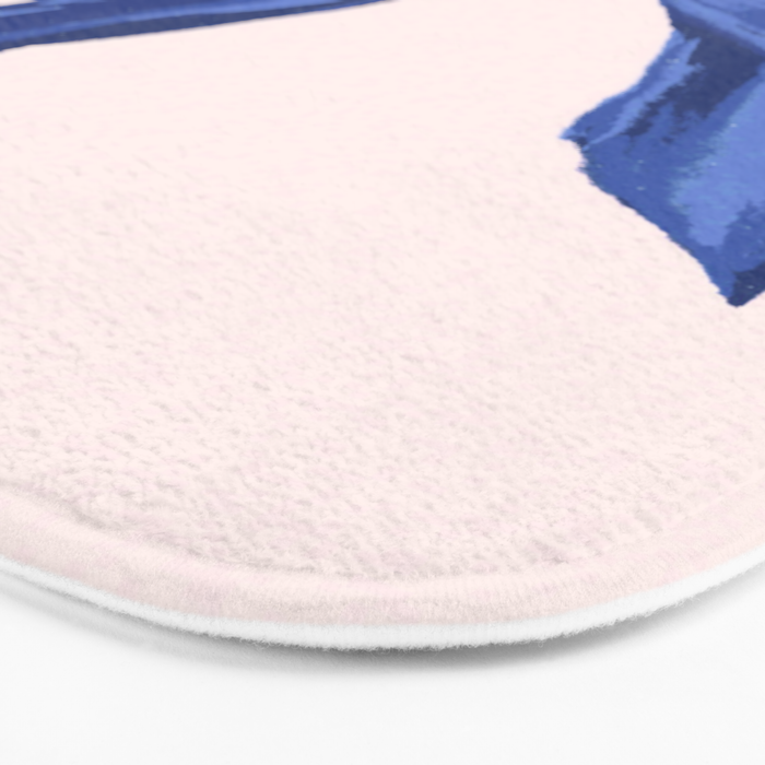 Blue realistic bow  Bath Mat Gallery Image 3