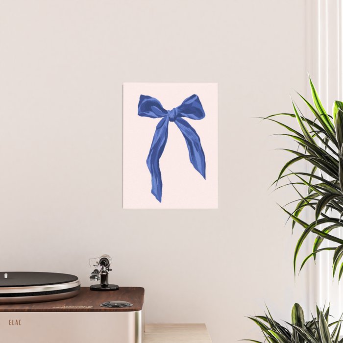 Blue realistic bow  Poster Gallery Image 2