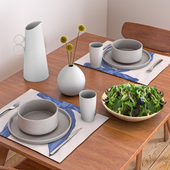 Blue realistic bow  Placemat Gallery Image 2