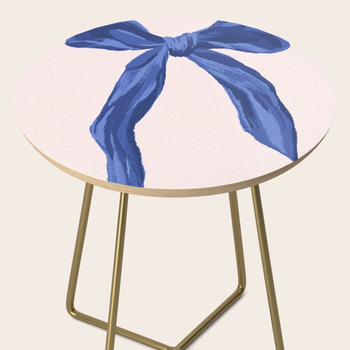 Blue realistic bow  Side Table Gallery Image 2