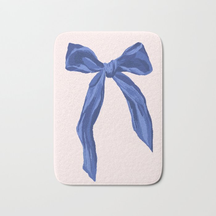 Blue realistic bow  Bath Mat Gallery Image 1