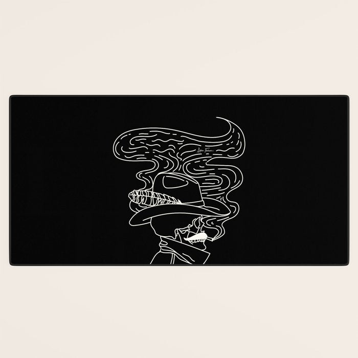 Love or Die Tryin' Cowhand - Black & White Desk Mat Gallery Image 3
