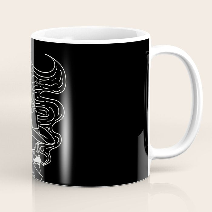 Love or Die Tryin' Cowhand - Black & White Coffee Mug Gallery Image 1