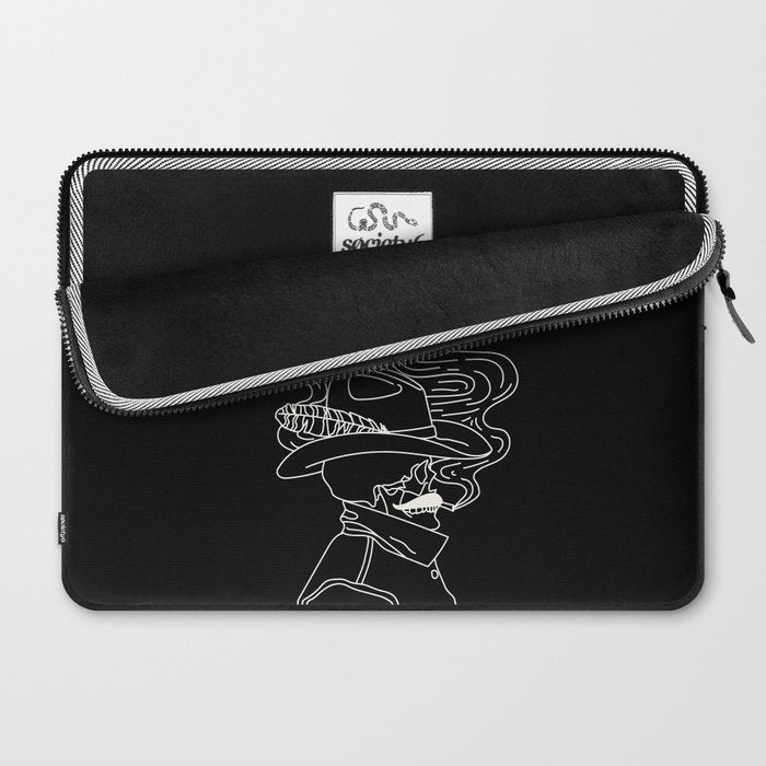 Love or Die Tryin' Cowhand - Black & White Laptop Sleeve Gallery Image 2