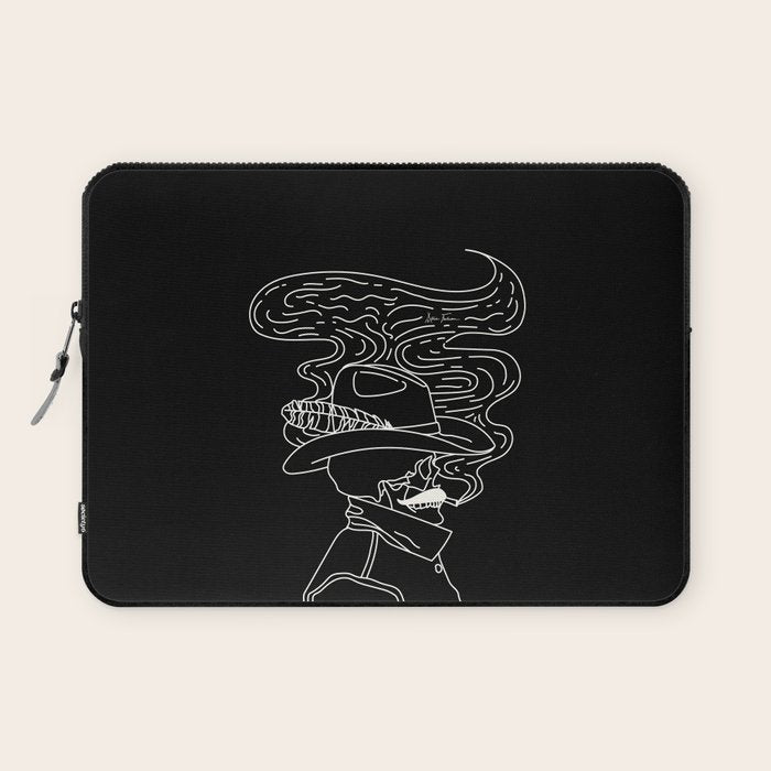 Love or Die Tryin' Cowhand - Black & White Laptop Sleeve Gallery Image 1
