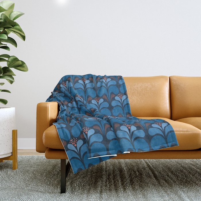 Minimalist arable crops Throw Blanket Gallery Image 1