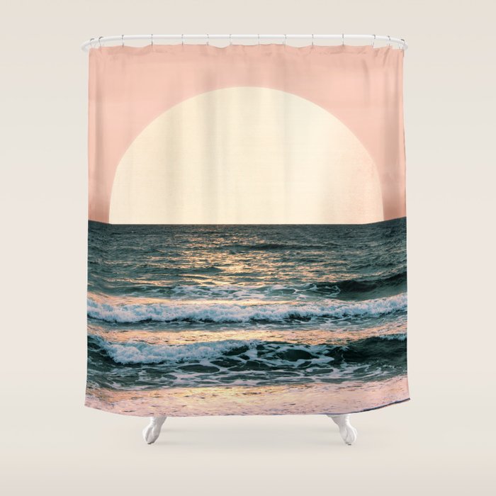 Summer Sunset Shower Curtain Gallery Image 1