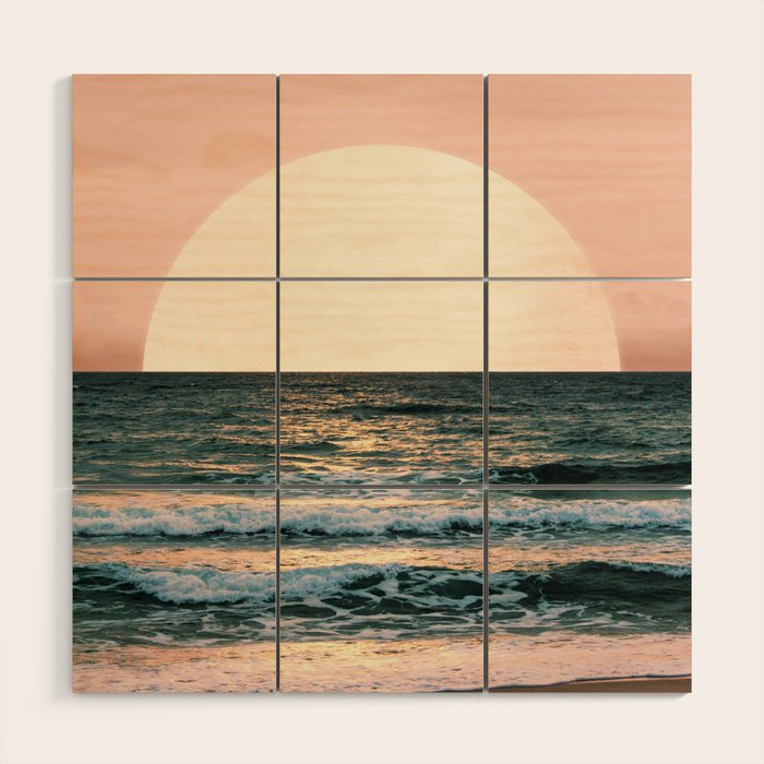 Summer Sunset Wood Wall Art Gallery Image 1
