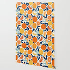 Citrus Fruits - Blue and Orange Wallpaper Gallery Image 2